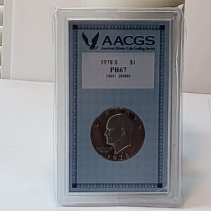 1978 Eisenhower Graded Dollar Coin in Case